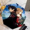 Sword Art Online Umbrella with Automatic Open/Close & Self-8-Rib Heavy-Duty Umbrella, Compact Travel Umbrella Suitable for Outdoor