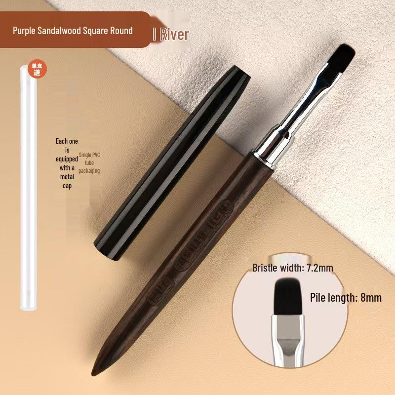 Sandalwood Manicure Gel Pen Set: Large Round, Flat & Square Heads for Nail Technicians