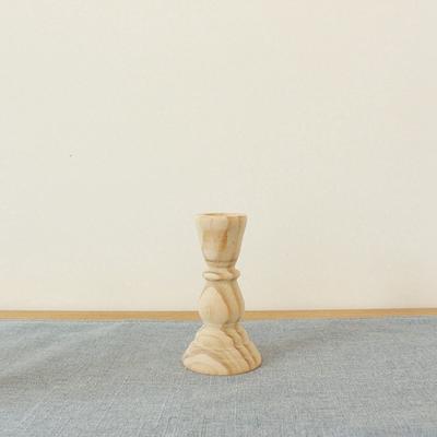 Vintage Craft Wood Unpainted For Party Home Wedding Classic Candle Holders Candlesticks Holders Candle Stand Candelabros