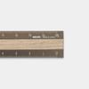 DESIGNPHIL Midori 15cm Aluminum Wood Ruler Brown 42280006 - Durable & Stylish