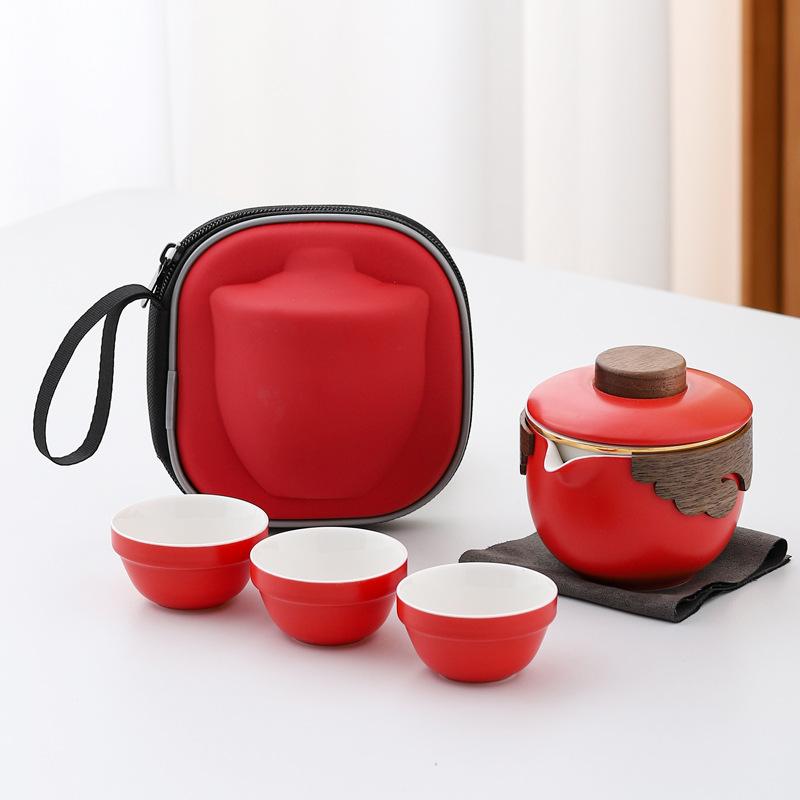 

Красивый экспресс-стакан, портативный дорожный чайный набор, праздничный свадебный сувенир, подарки высокого класса на китайский Новый год