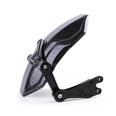 Motorcycle Rear Fender Wheel Mudguard Carbon Fiber Splash Guard Cover Without Bracket For Tires Less Than 14" MF060-B