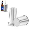 Stainless Steel Metal Cup Beer Cup White Wine Glass Coffee Roller Outdoor Travel Camping Water Cup Kitchen Drinking Coffee Cup