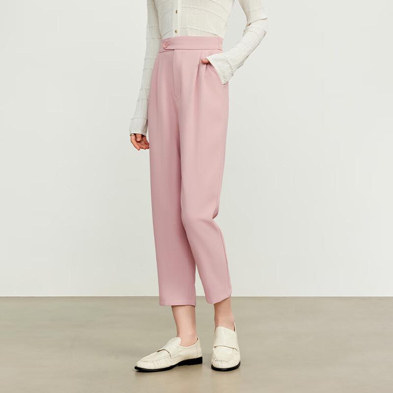 JOY SPEAKER Women's High-Waist Slim Fit Straight Leg Casual Suit Pants