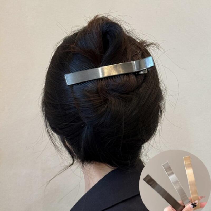 

Matte Metal Straight Hairpin Matte 3Color 03. Gold