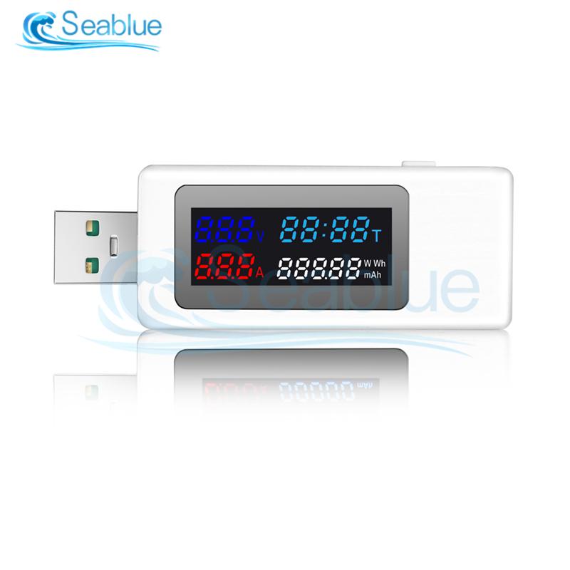 DC 4-30V 0-6.5A USB Current And Voltage Timing Power Capacity Battery Tester Compatible With Super Flash Charging Within 120W