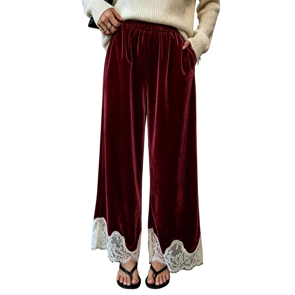 Women's High Waist Wide Leg Yoga Pants Color Casual Athletic Sweatpants for Workout