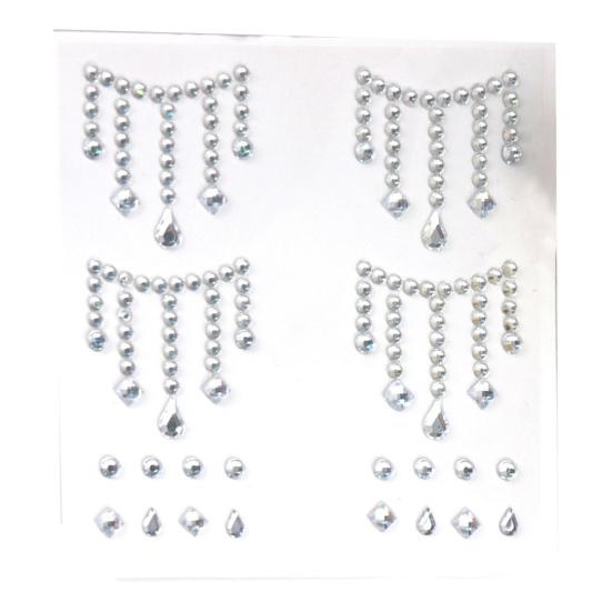 Colorful Rhinestone Stickers for DIY Crafts Star Moon Gem Stickers for Scrapbooking & Journaling Self-Adhesive Sparkling Gems for Card Making