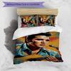Elvis 3-teiliges Bettwäsche-Set Bettbezug Verschluss Enthält 1 Bettbezug & 2 Kissenbezüge für Alle Jahreszeiten Schlafzimmer Zuhause Wohnheim Dekor