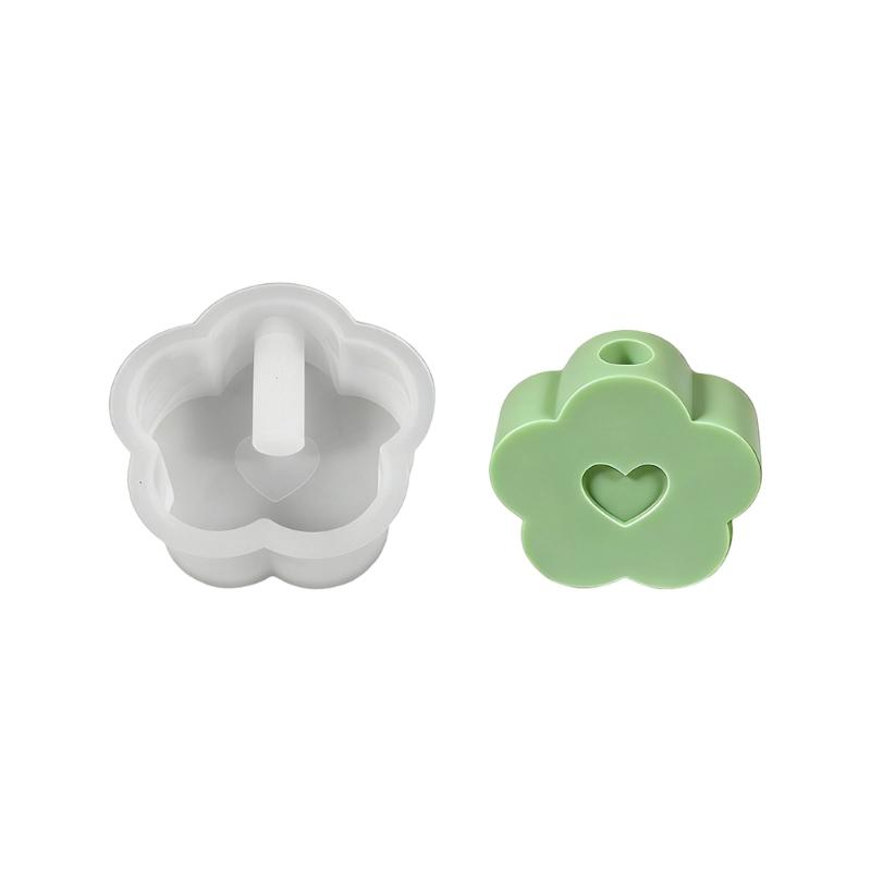 

Artistic Heart Shaped Floral Cottage Silicone Mould Ideal For Handmade Decorations And Gift