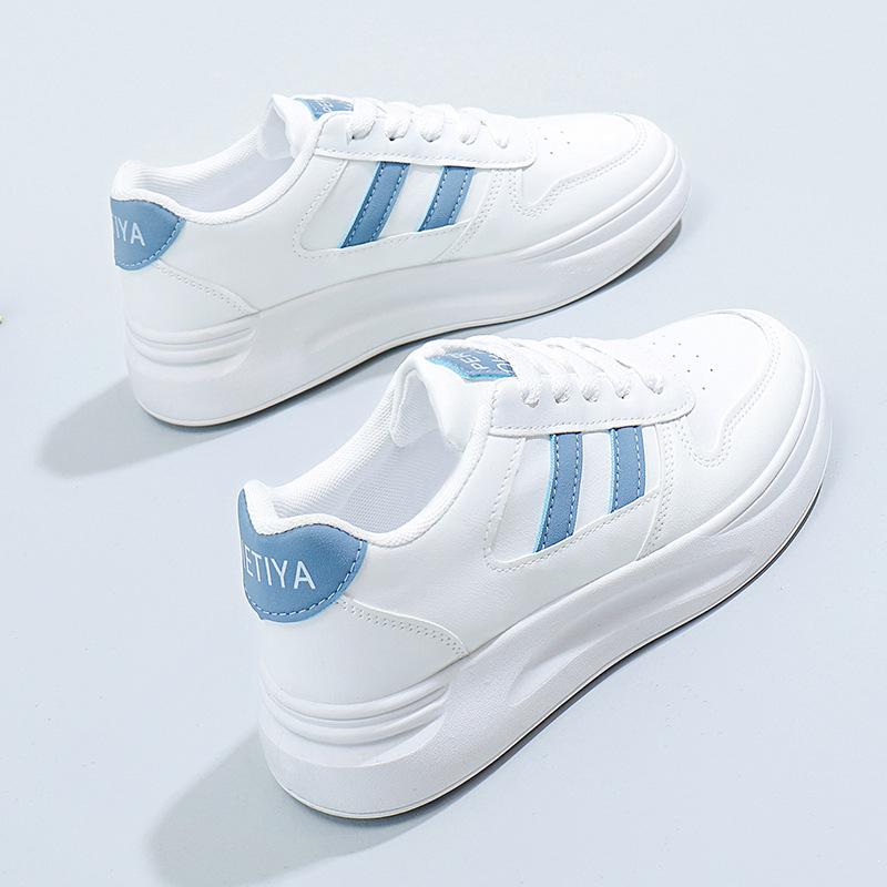2025 spring new little white shoes women's versatile platform shoes female students Korean version ins Harajuku sports board shoes