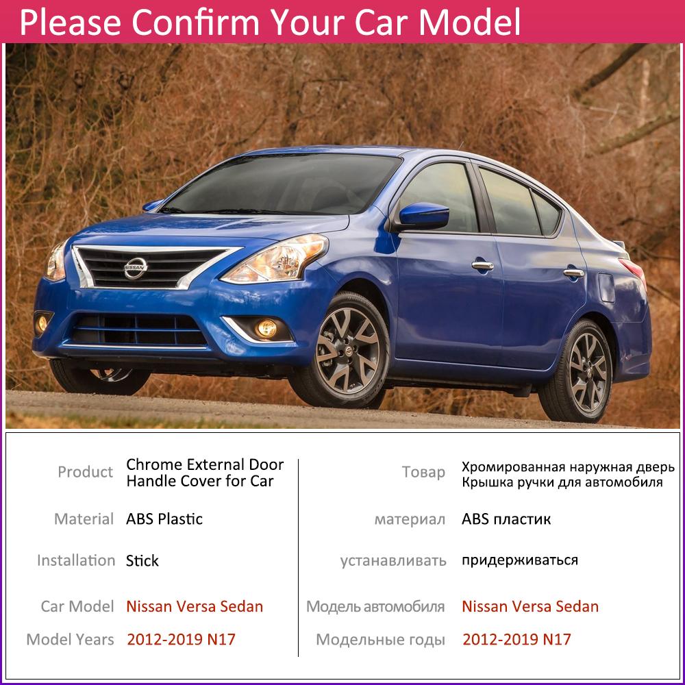 Für Nissan Versa Sedan Latio Almera Renault Scala 2012 ~ Chrom Türgriff Abdeckung Auto Zubehör Aufkleber Trim Set 2015