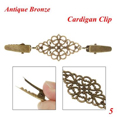 Trendy New Retro Shirt Collar Duck Clip Clasps Sweater Blouse Pin Shawl Brooch Cardigan Clip