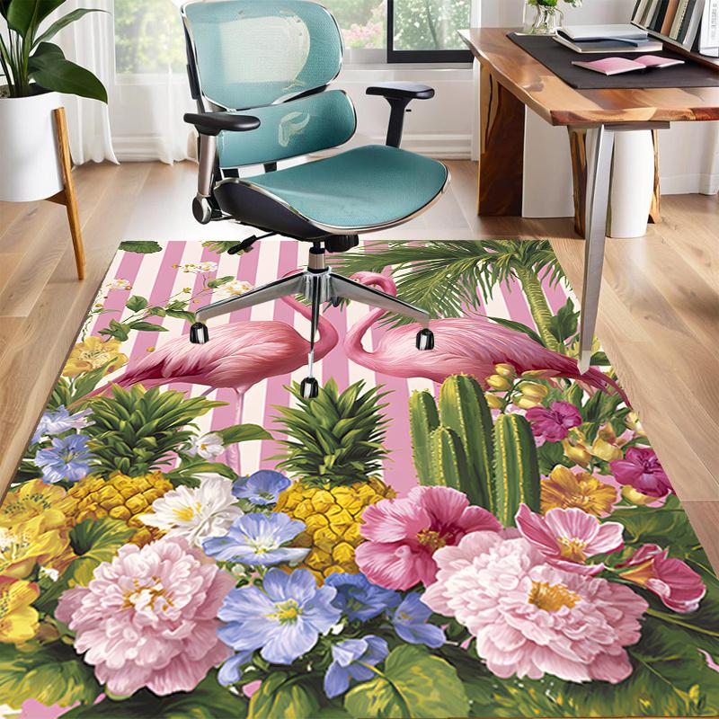 

Crystal Velvet Flamingo Printed Area Rug for Bedroom, Living Room, Home Office Decor, Fashion Mat, Bedside Rug S94 120cm x 160cm