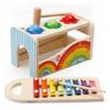 Wooden Music Pounding Bench Multifunction Xylophone Toy Educational Musical Tap