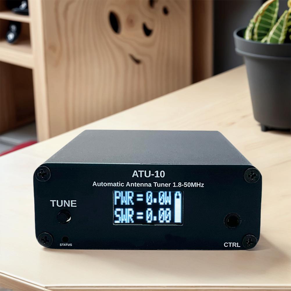ATU-10 Automatic Antenna Tuner 1-15W Antenna Automatic Tuner 0.91 Inch OLED Display