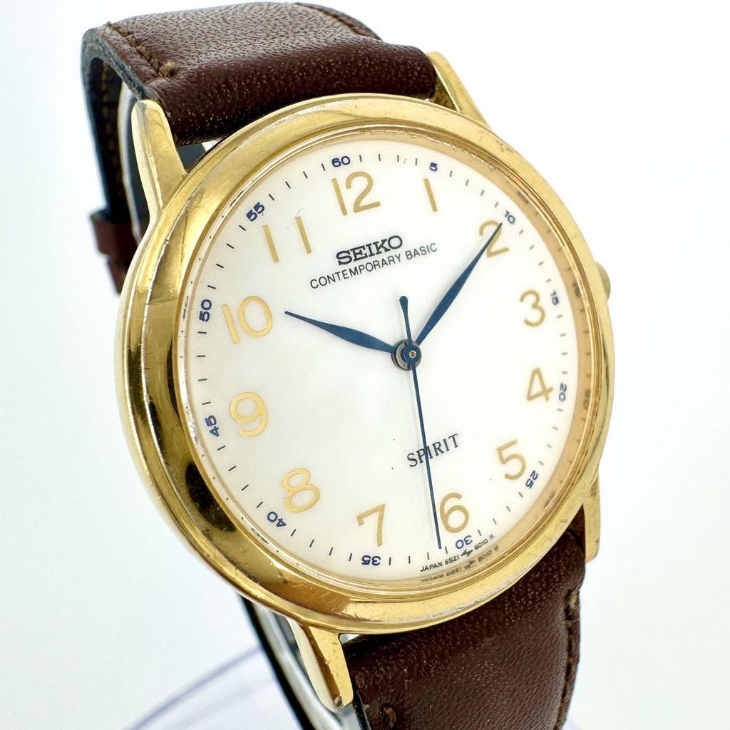 [USED] Rare/Battery-operated SEIKO SPIRIT Sweep Second Watch