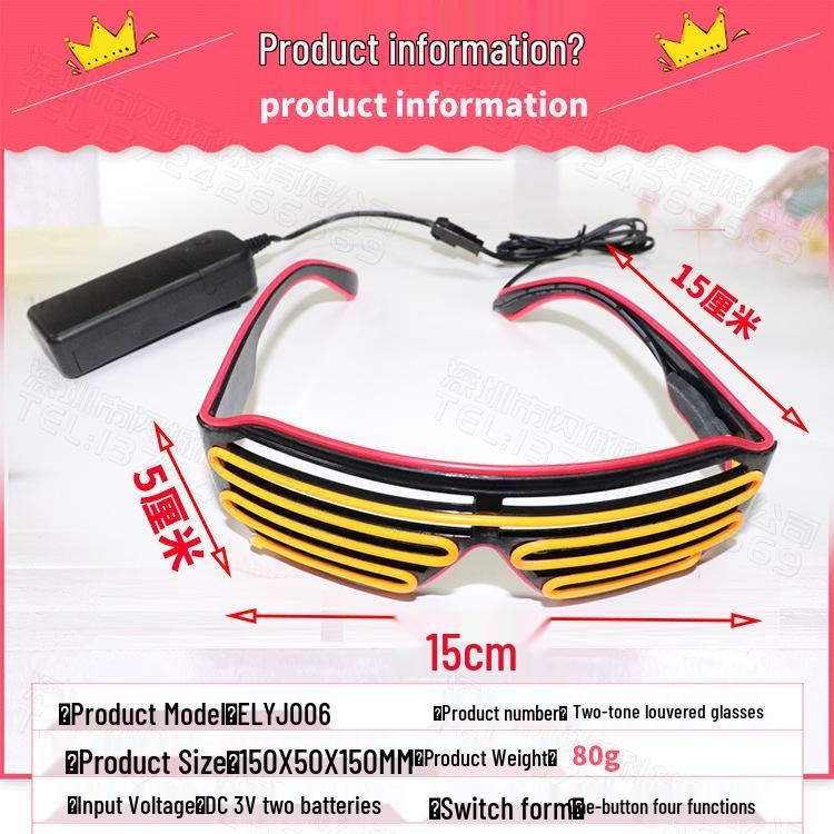 LED Light-Up Party Glasses for Stage Performances and Events