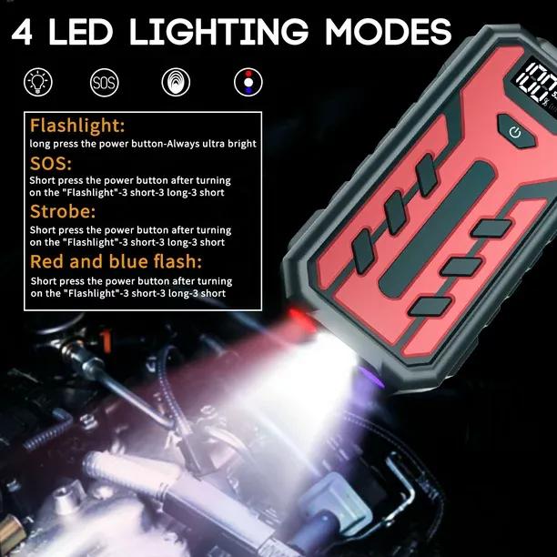 ASTRAUX 1200A High-Capacity Multi-Function Car Jump Starter Portable Charger For 3.0L Car Jump Starter