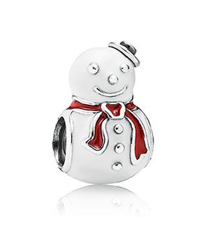 New copper Father Christmas Bell Snowman Pendant Trinket Bead Compatible With Authentic Charm Bead Charms Bracelets Jewerly in
