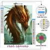 Diamond Painting Chinese Dragon Embroidery Cross Stitch Rhinestone Home Decor