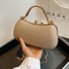 Glamorous Rhinestone Evening Clutch PVC Shoulder Bag with Detachable Chain & Clasp Glitter Party Purse for Banquet/Daily Use