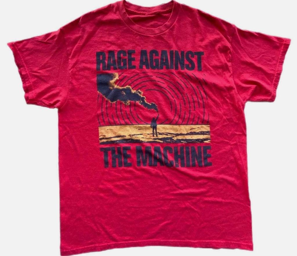 Rage Against the Machine Rotes Kurzarm T-Shirt S-45XL