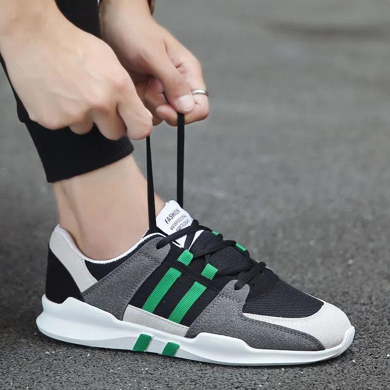 

Мужская обувь Весенне-осенняя повседневная обувь Мужская обувь на плоской подошве с сеткой Спортивная обувь для бега 39