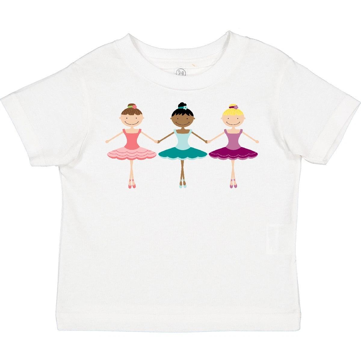 Inktastic Little Ballerina Trio Toddler kids boys T-Shirt Dance Dancing Dancer Ballet Cute 130