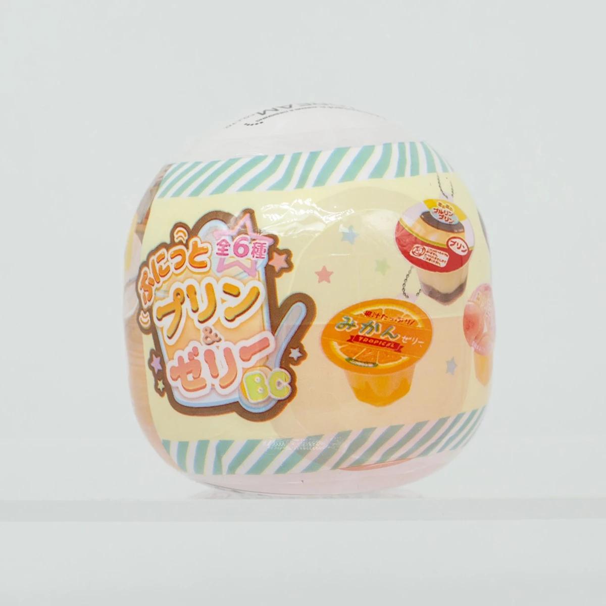 

J.DREAM Мини Пудинг Желе Гашапон Капсульная Игрушка Снятие Стресса Сквиши Брелок Милая Имитация Еды Слепая Коробка Коллекционный Шарм