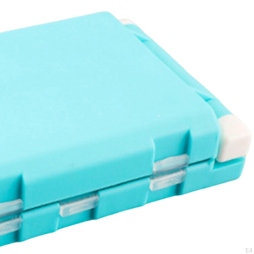 Fishing Tackle Box Accessories Container Hard Case Organizer Compact Double Layer Lures with