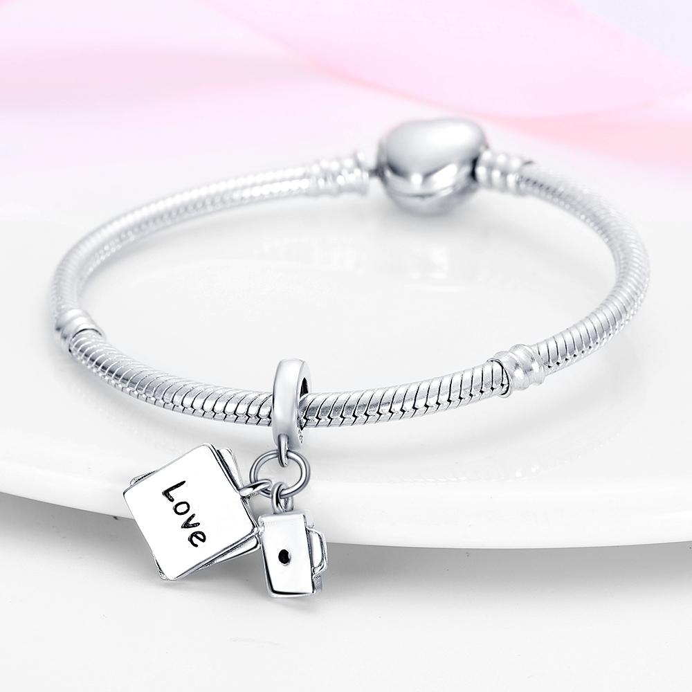 Authentic Charm Bead Charms Copper Travel Photo Camera Pendant Bead Charms Compatible With Bracelets Women Jewellery Making Diy Gift