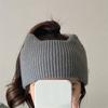 Cute Cat Ears Warm Knitted Headband Female Retro Face Wash Elastic Hair Bands Solid Color Simple Wide-brimmed Head Wrap