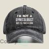 Gynecologist Joke Fashion Washed Baseball Cap Hat Outdoor Activities