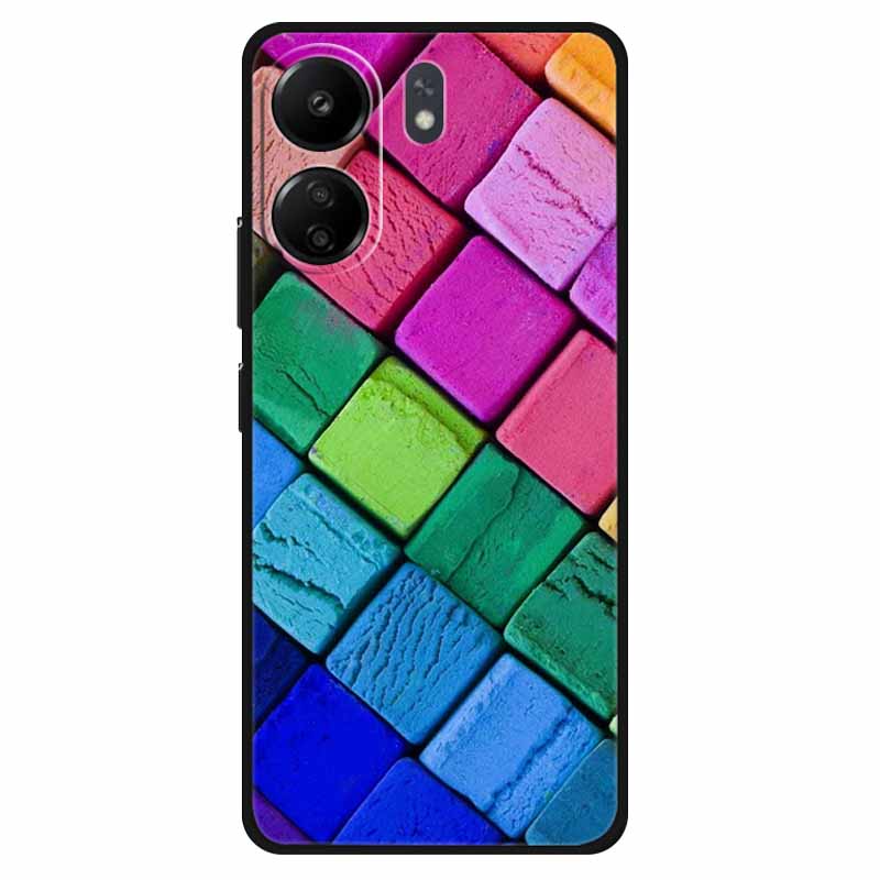 Funda For Xiaomi Poco C65 Case Soft Lion Wolf Black Shockproof Back Cover for Poco C65 C 65 Soft Case Poco C65 Cool Soft Bumper
