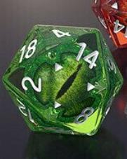 European Style Synthetic Dragon Eye Dice, Halloween Decoration, Resin Iridescent Dreamy Desktop Ornament, Unique Gift