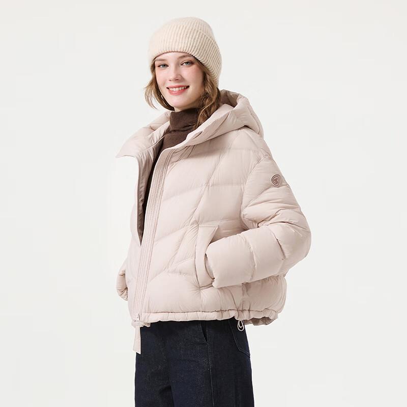 Tanboer Women's Short Hooded Puffy Down Jacket TB5330278D