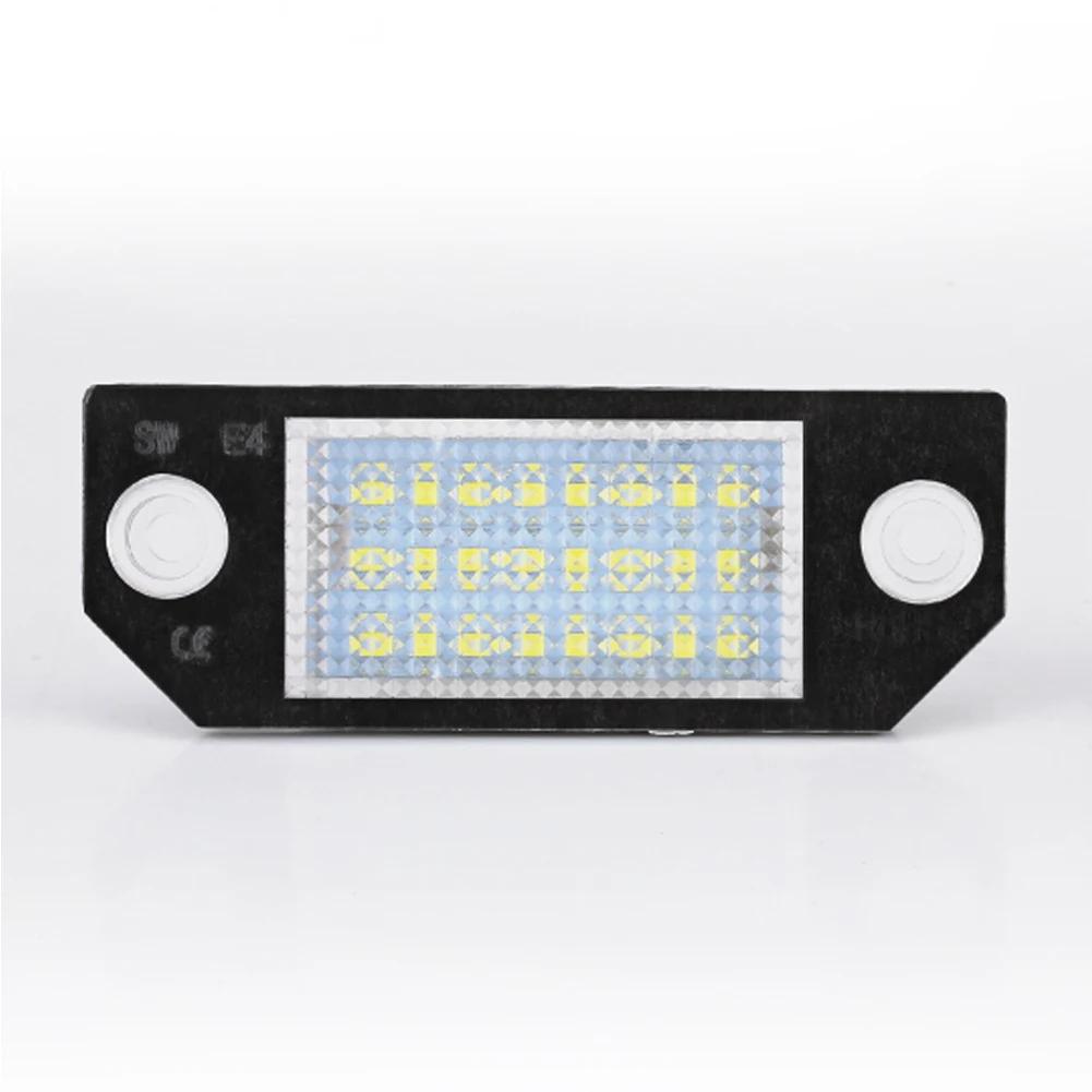 

12V Car License Plate Lights LED White Number Lamps Plate Light Tail Signal Lamp Assembly For Ford Focus 2 MK2 2003-2008 C-MAX