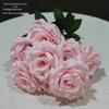 9-Head Diamond Rose Silk Bouquet for Wedding & Home Décor