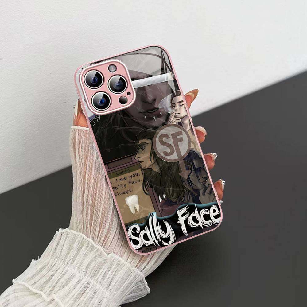 Horror S-Sally F-Face Suspense Game Tempered Glass For Iphone 14 13 12 11 Pro Mini XS MAX 14Plus X XS XR Cover