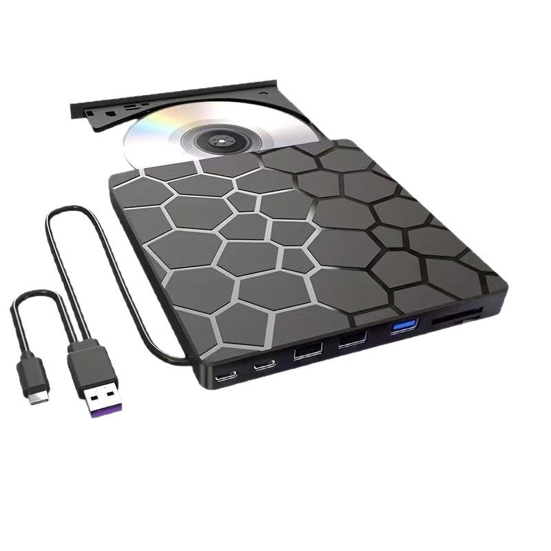 8-in-1 Multifunktionales Externes Optisches Laufwerk & USB/Brenner