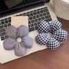 Korean Flower Large Intestine Hair Band Three-dimensional Sponge Vacation Wind Hair Rope Low Ponytail Ball Head Hair Accessories