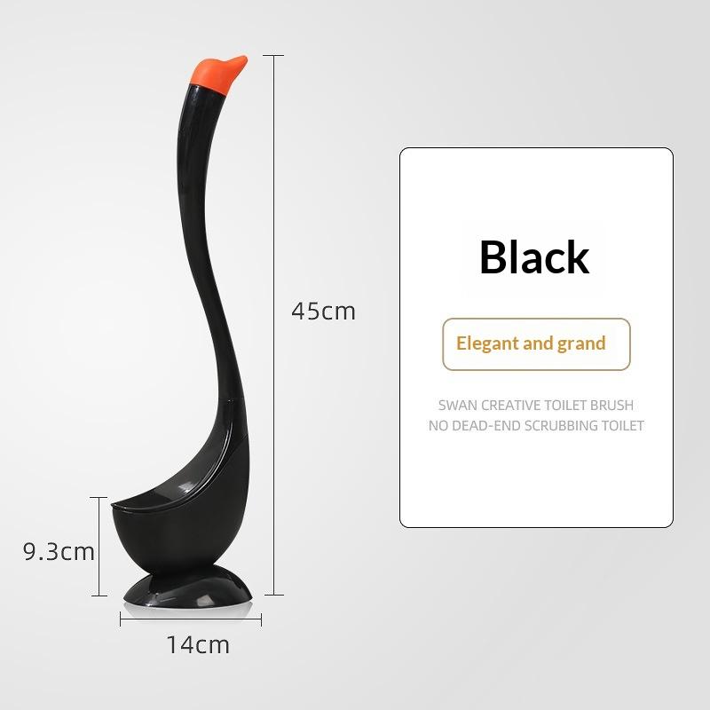Cute Toilet Brush With Long Handle Swan Shape Toilet Holders Bathroom Accessories Plastic Toilet Plunger Household Cleaning Tool