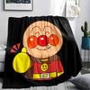 1PC Anpanman Print Flannel Blanket, High quality All Seasons, Home Decor, Warmth and Comfort, Perfect for Christmas Gifts