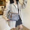 Casual Double-pocket PU Shoulder Bags for Women Versatile Portable Ladies Crossbody Bag Large Capacity Female Handbags Tote