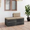 Day and Night - Day and Night Pallet Garden Furniture 2 Pieces Cushions Solid Pine Wood