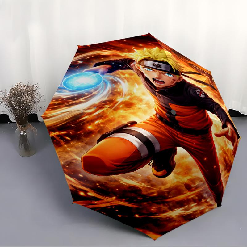 1pc Naruto2 Umbrella, Sun Protection, And UV Shielding. It Has Eight Sturdy Ribs for Outdoor Use And Perfect As a Holiday Gift