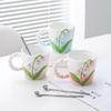 Beautiful Lily of The Valley Ceramic Mug Cup Water Cup Household Exquisite and Elegant Coffee Cup Tea Cup Gift Gifts