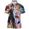 Print Sporty Quick-dry Breathable Men T-shirt Sword Art Online Animation Casual Harajuku Y2K Street Short Sleeve Clothing Top