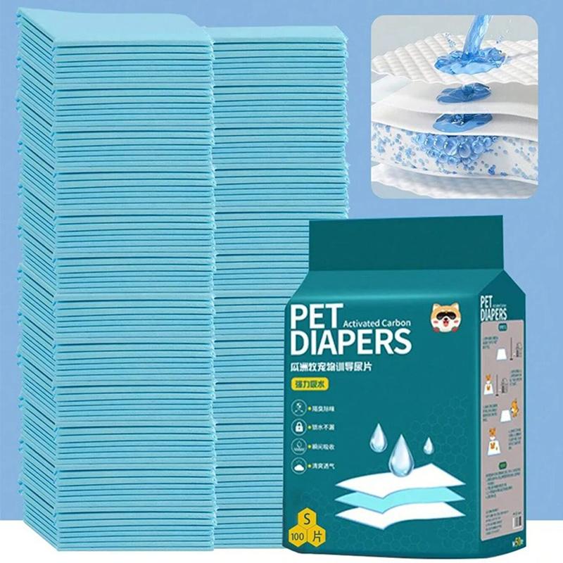 Professional 20/40/50/100 Pcs Dog Deodorizing Urine Pad Pet Toilet Pad For Toilet Training Deodorizing And Absorbing Water Thick Disposabl